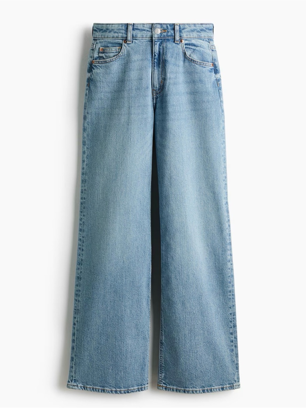 H&M Light Blue Wide-Leg Jeans